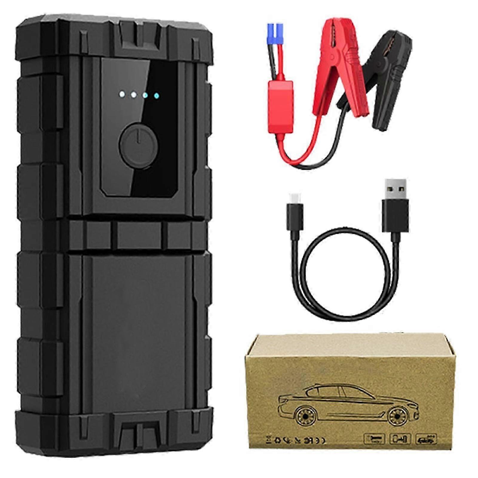 Car Battery Jump Starter - 800A Boost, IP65 Waterproof, 3-in-1 Road Kit