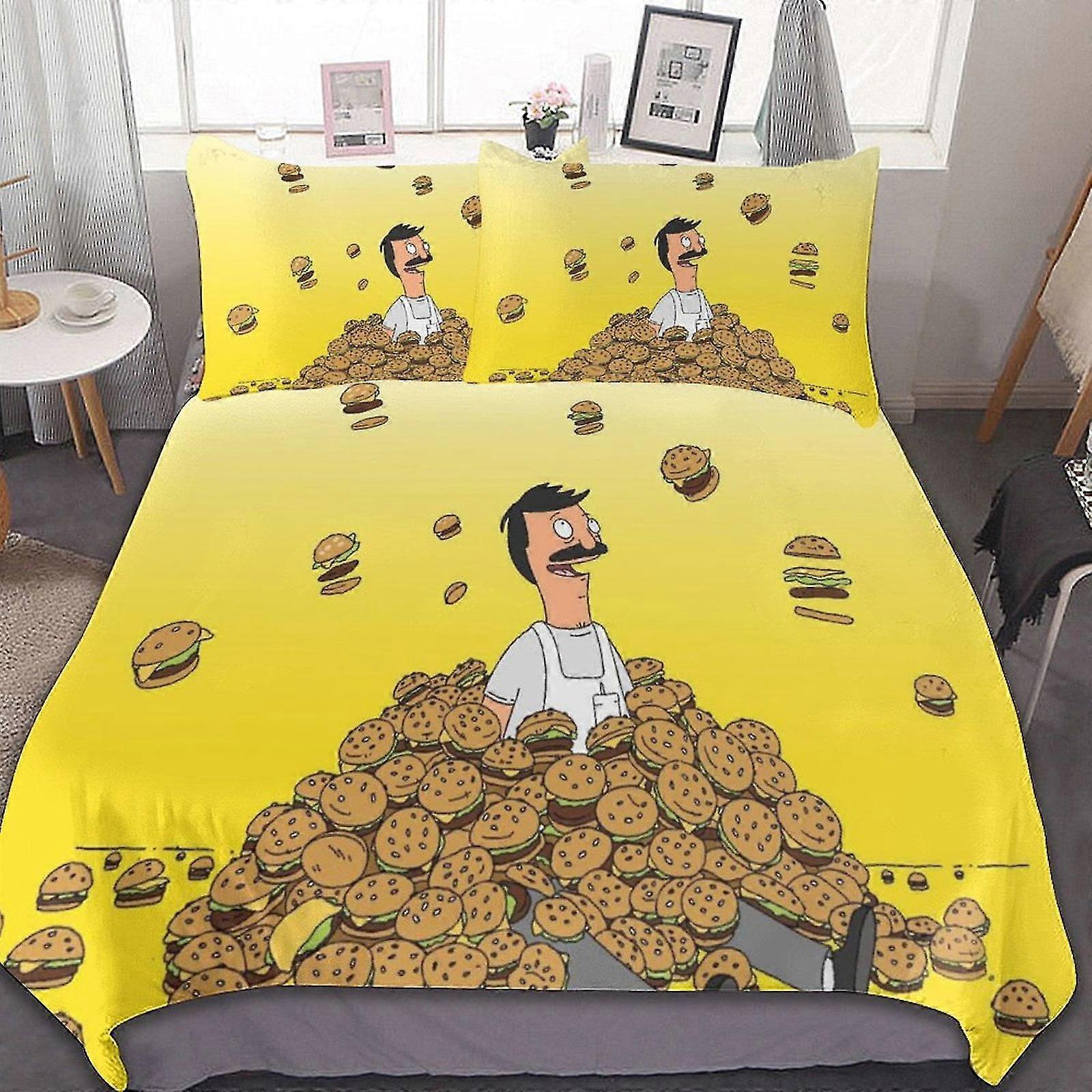 3 Pcs Bed Sheets Set Breathable Duvet Cover with 2 Pillow Sham Soft All Seasons Bedding Set Suitable for Certain Brands