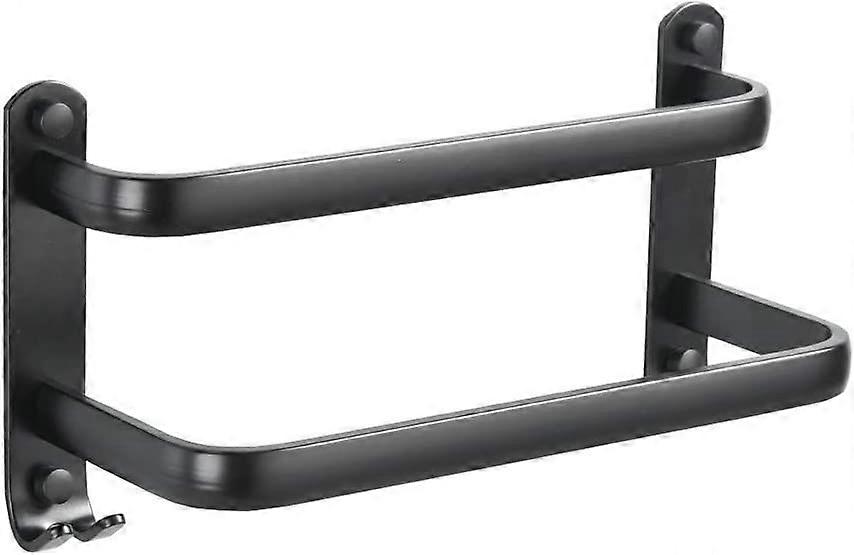 Double towel rack (Type B black double rod 40cm)