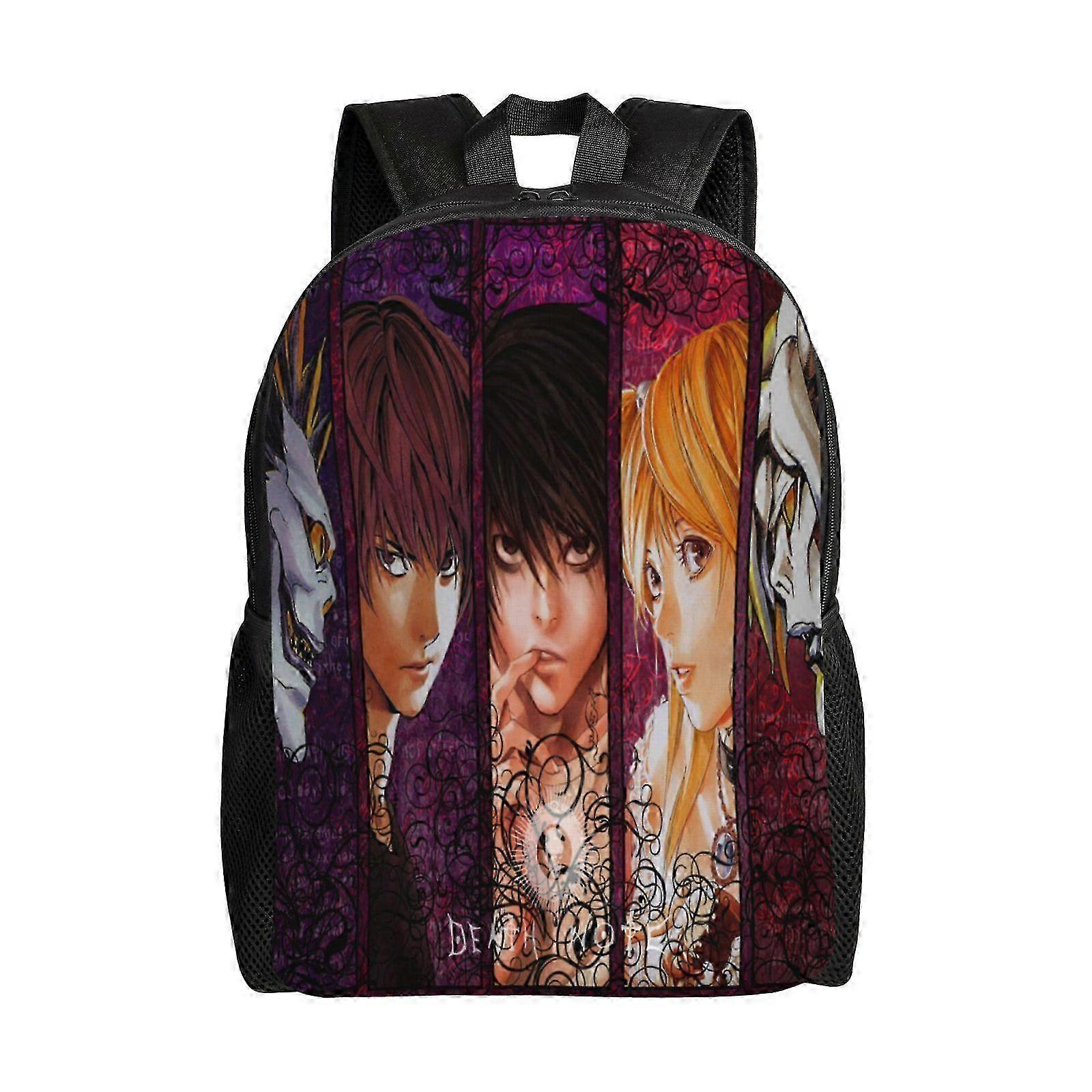 デスノートデザインの学校での使用に適したカジュアルデイパック、軽量学生用ブックバッグ