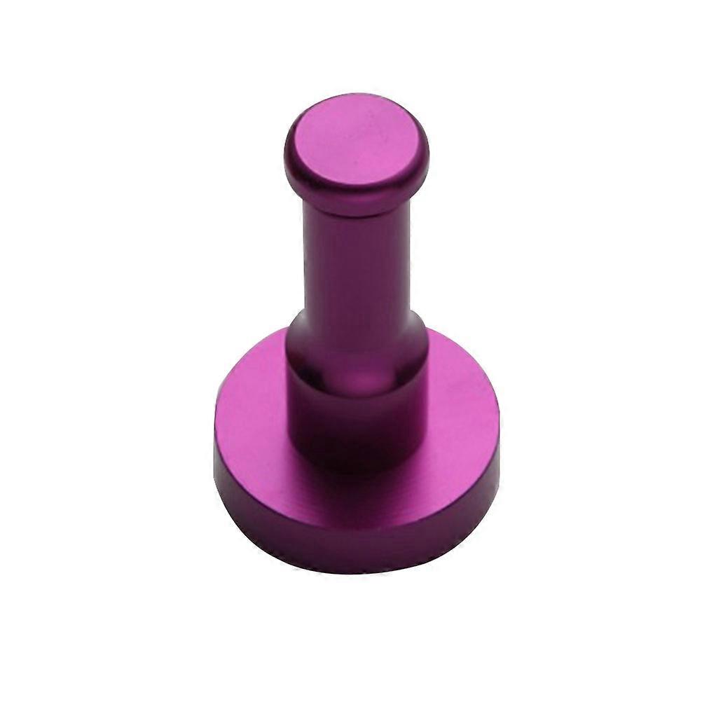 Bathroom Accessories Door Hook Round Shape Rust Resistance Towel Hanging Purple 5.35x0.86x3.2 Cm 1Pcs