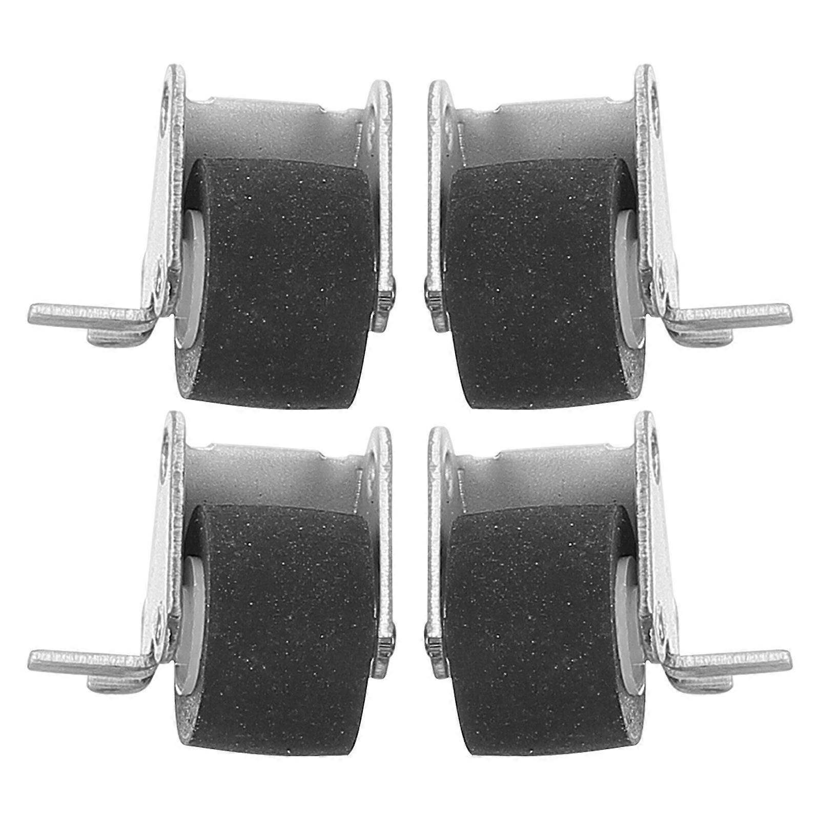 2 Pairs Pinch Rollers with Frame for Recorder – Lightweight, Durable Pressure Belt Pulley Parts for Easy Installation on Cassette Players