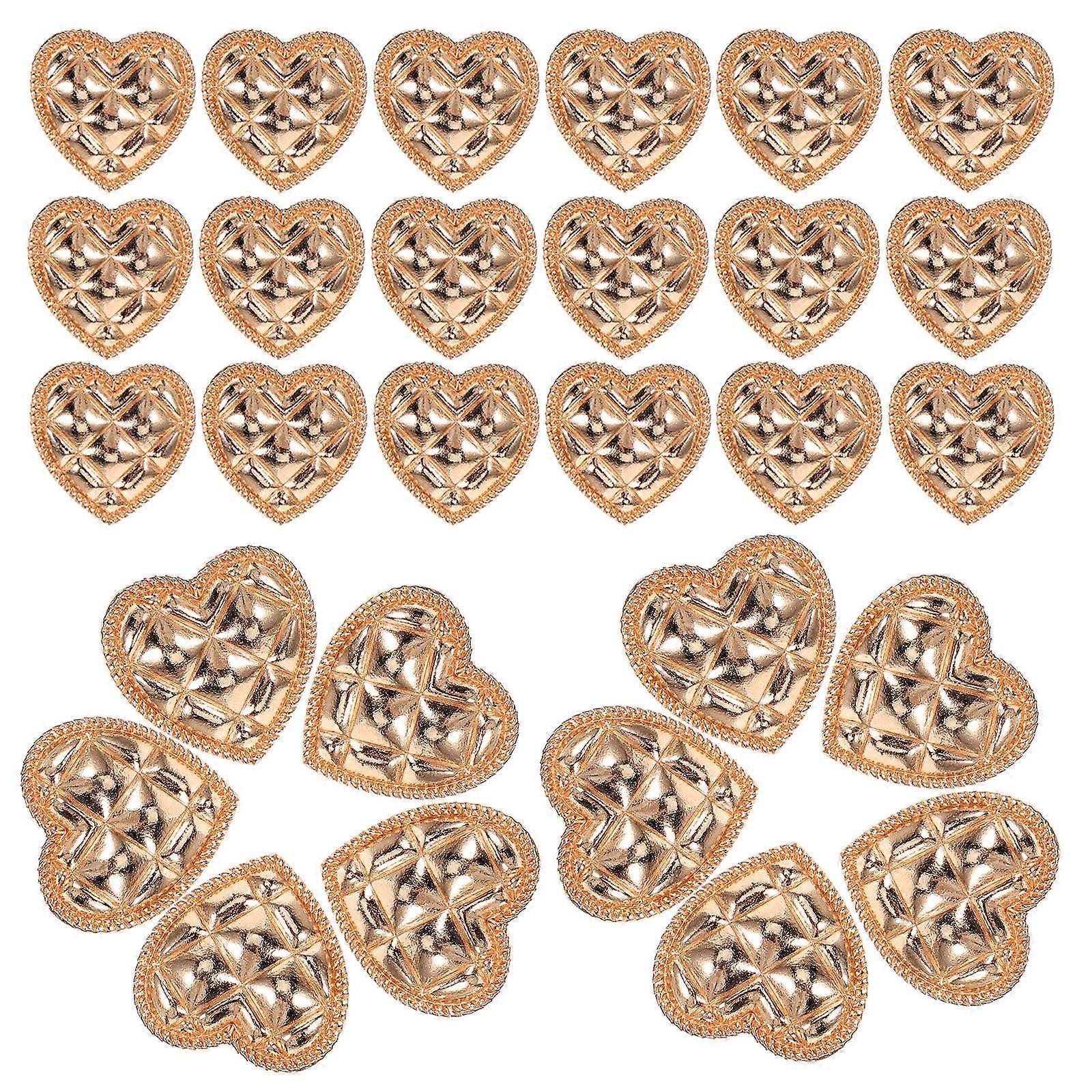Golden Small Fragrance Shirt Button Set for DIY Use with 30 Pieces