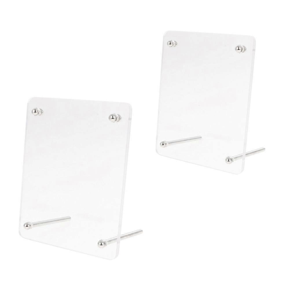 Floating Frame Display Acrylic Photo Frames Certificate Display Ultra-Thick Acrylic 21.4X16.3CM 2Pcs