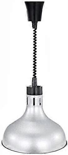 Retractable Adjustable Heating Lamp for Food Warmer, Portable Commercial Cafeteria Food Warmer, Stainless Steel 250W Kitchen Appliance, Diameter.