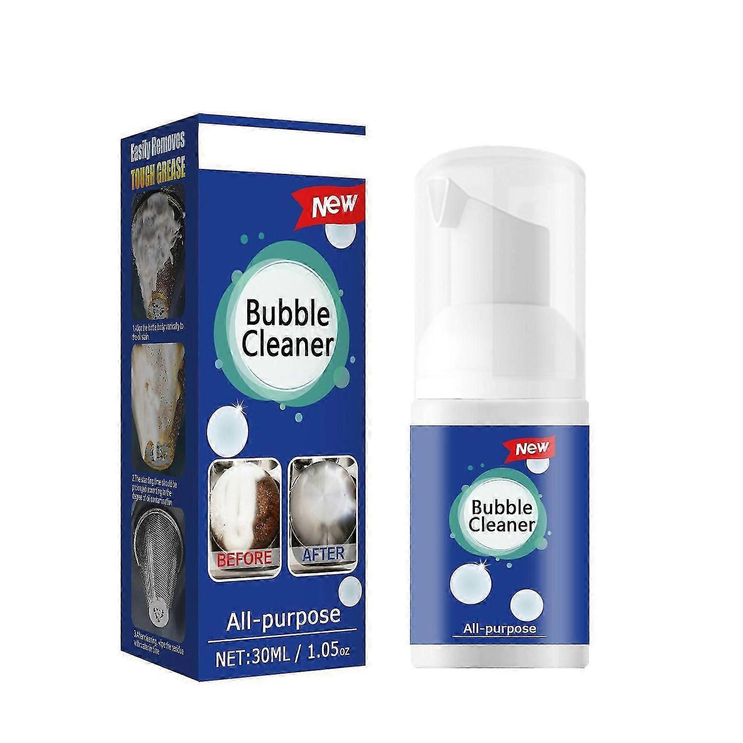 1pc nettoyant moussant pour taches d’huile lourde, nettoyant à bulles tout usage Stubborn Grease & Crame Remover Bubb