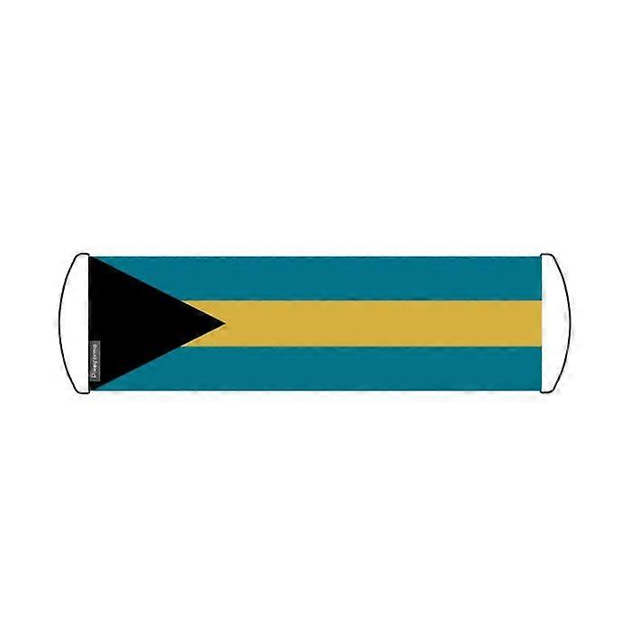 Scrolling Banner – Flag of the Bahamas – 17 x 50 cm – Polyester – Hand Flag