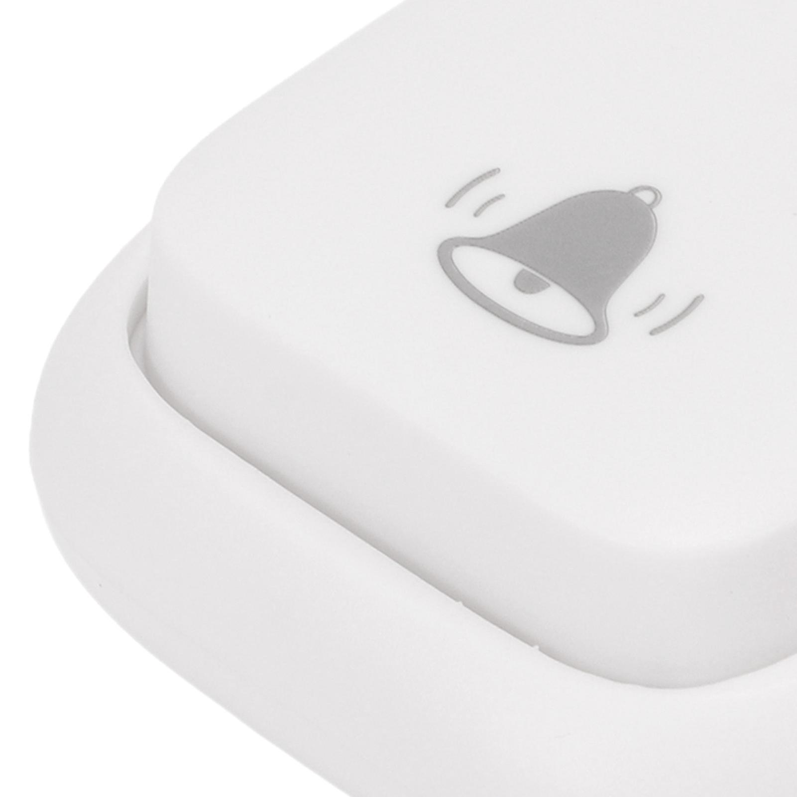 Self Powered Cordless Doorbell Waterproof Long Range Battery Free White Snowflake for Villa Hotel Factory AC110‑240V UK Plug