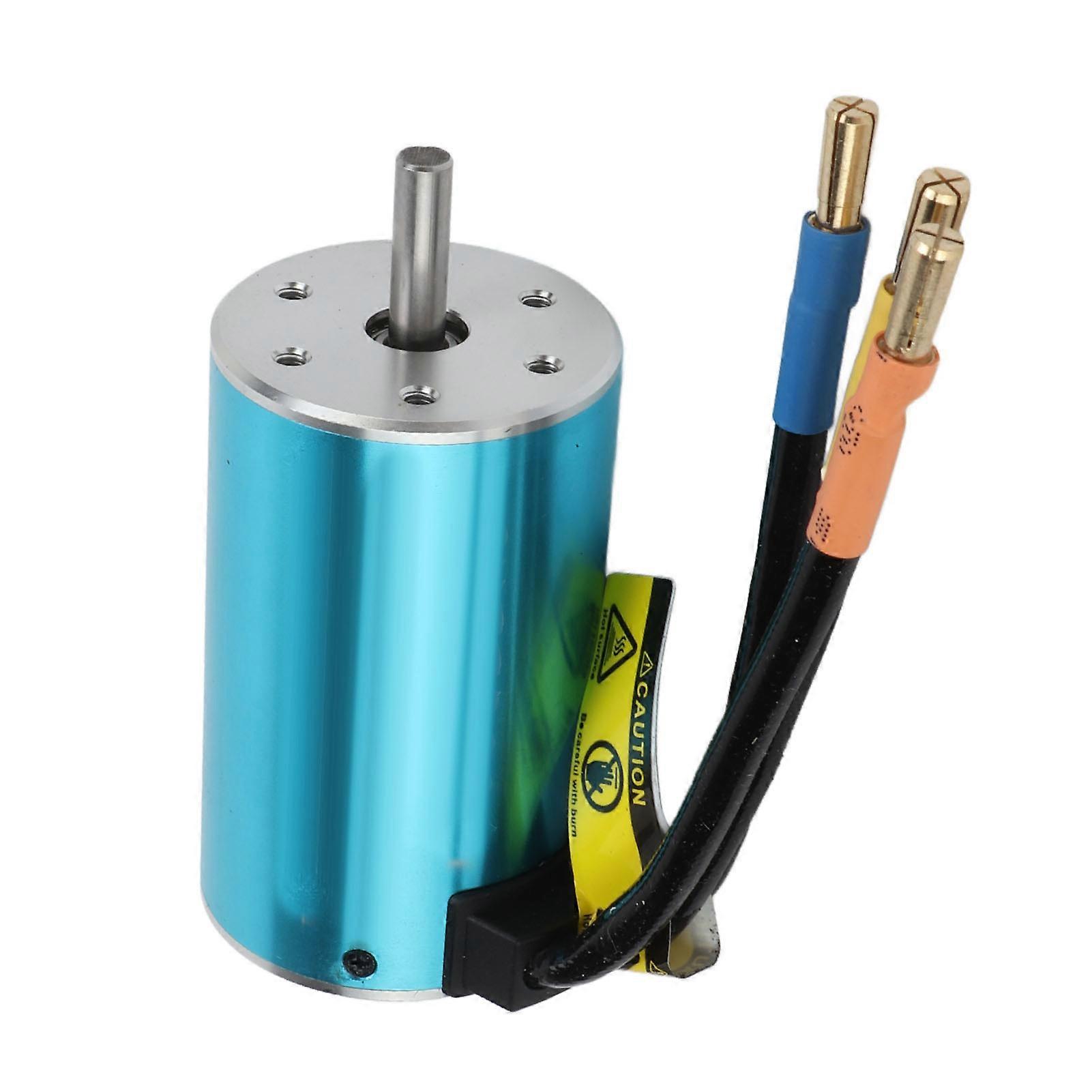4 Pole Rotor Senseless Detachable CNC Shell 3100KV RC Truck Model Brushless Motor 1/8 for 1/10