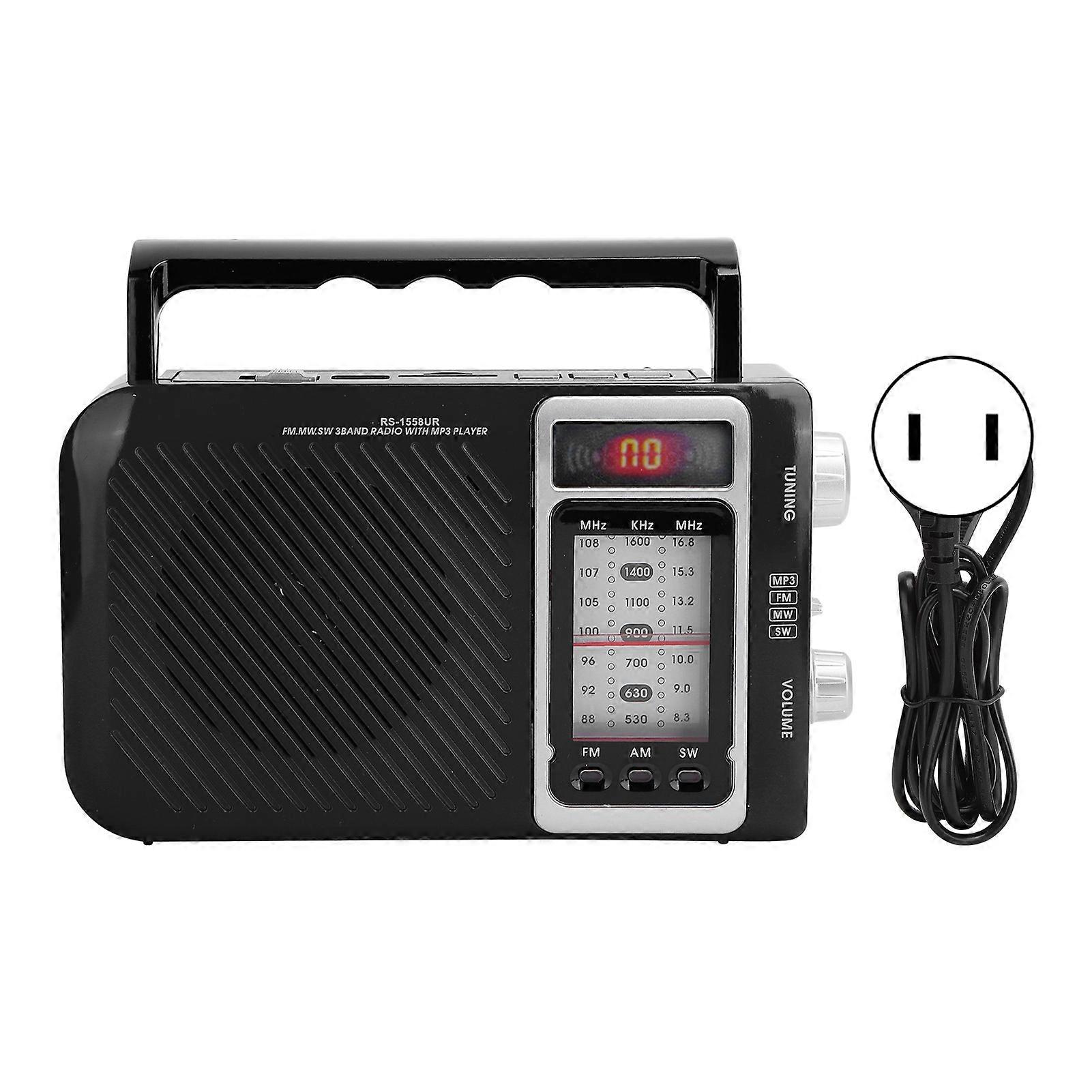 Multifunction Radio with LED Light Speaker Support Memory Card MMC USB FM AM SW