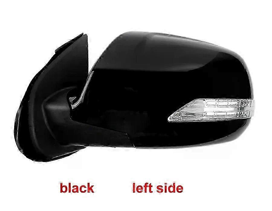 Electric Folding Rearview Mirrors Assembly for Compatible Models, Heating Mirror with Light, 8-wire, 1pcs