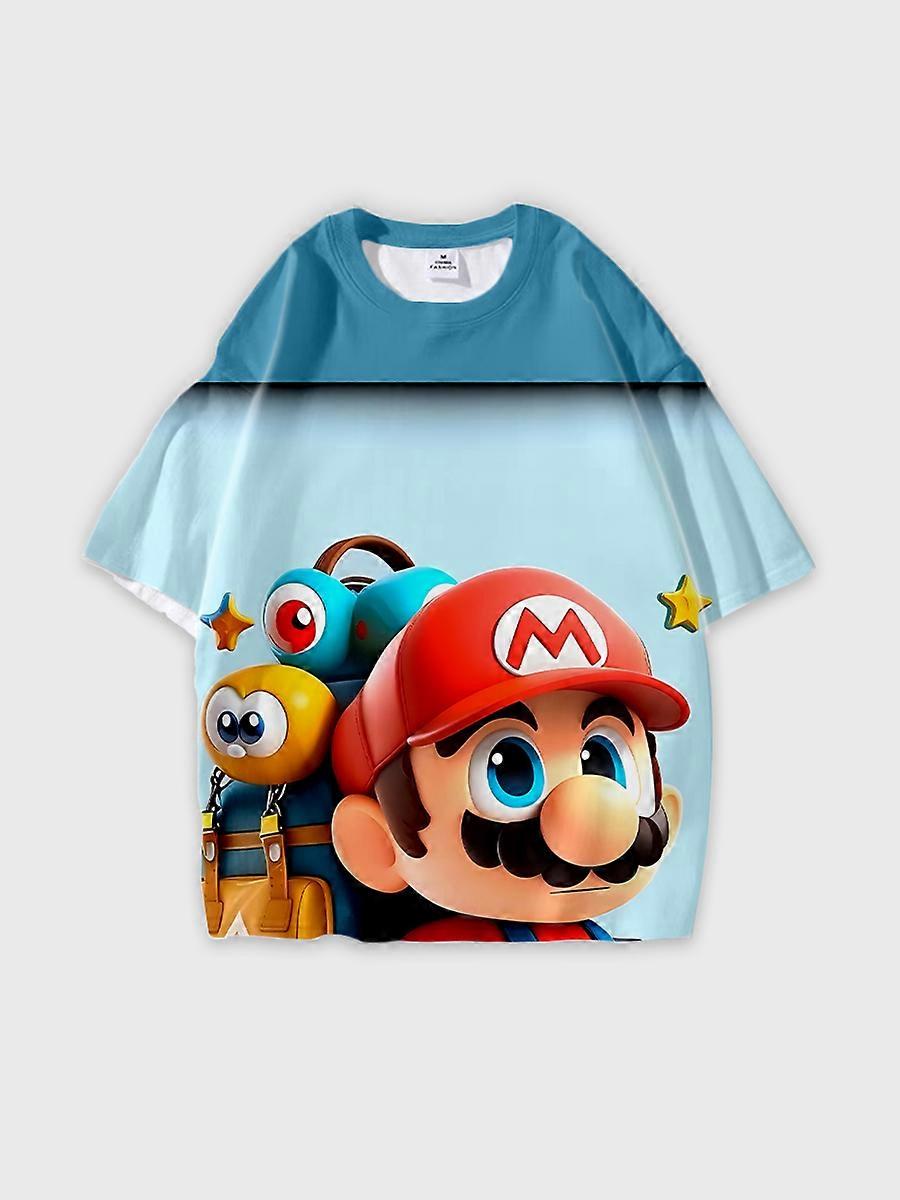 T-shirt round neck Pattern loose short sleeve JW1525