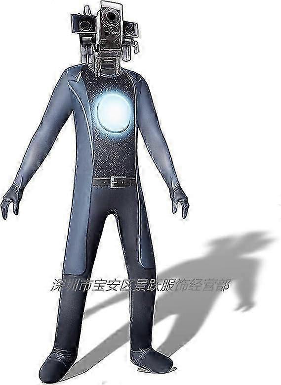 Gyerekek Fiúk WC Cosplay Bodysuit TV Man Kamera Ember Játék WC Halloween Jelmez Party Jumpsuit