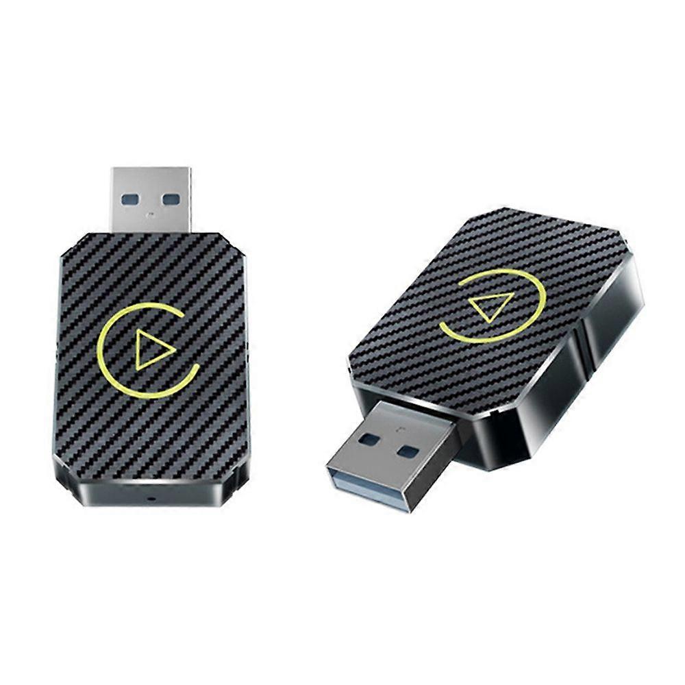 2 in 1 Wireless CarPlay Adapter&Android Mini Auto Wireless Adapter 5Ghz WiFi Type-C/USB Plug & Play Carplay Wireless Adapter