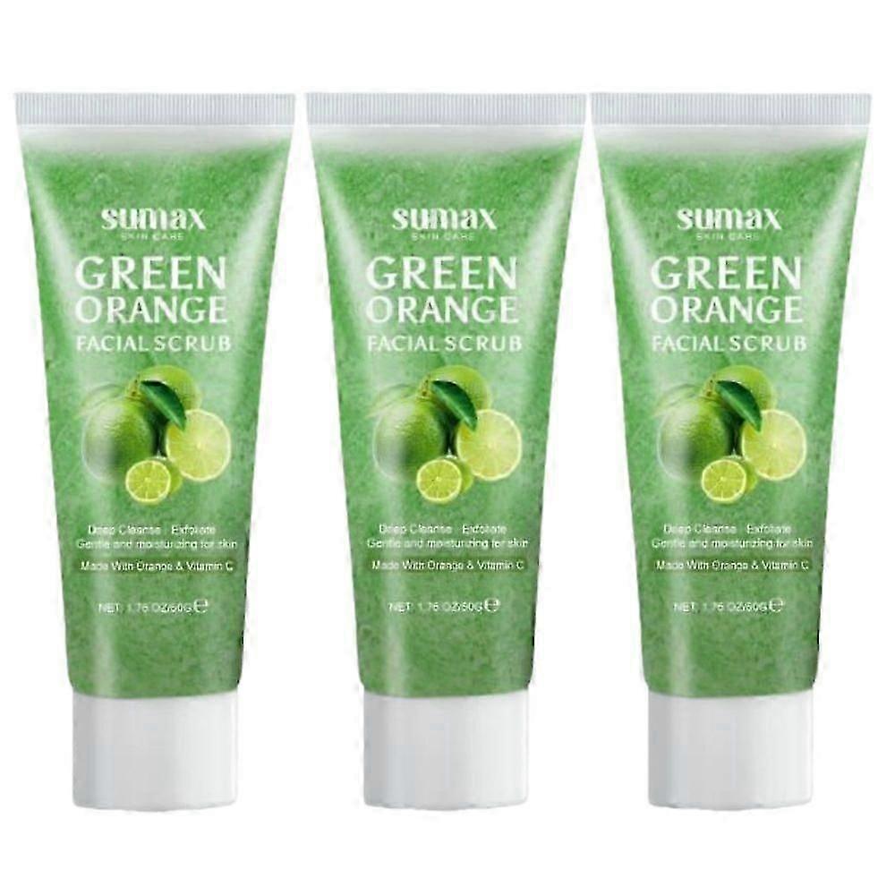 Esfoliante Facial com Vitamina C Tangerina Verde - Esfoliante Facial Micro Dermoabrasão