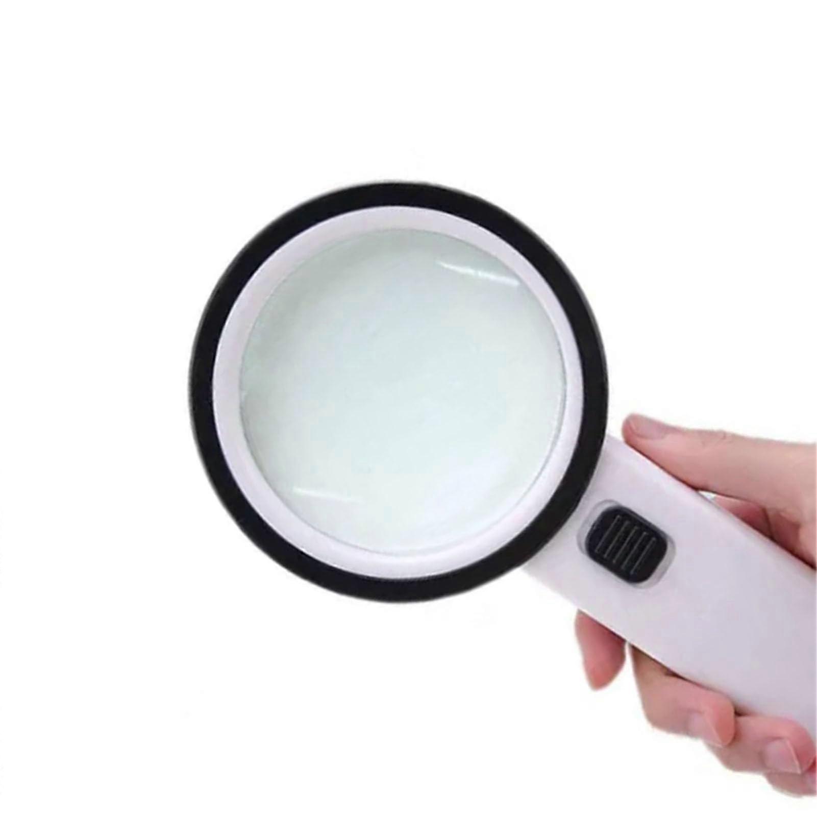 Doublelayer 10x magnifying glass with 12 LED lights for clear vision Ideal for hospitals