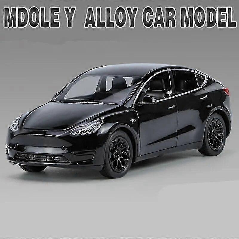 1:32 Alloy Car Model of an SUV Suitable for Tesla - Diecast Metal Vehicle with Sound and Light Simulation - Children's Toy Gift