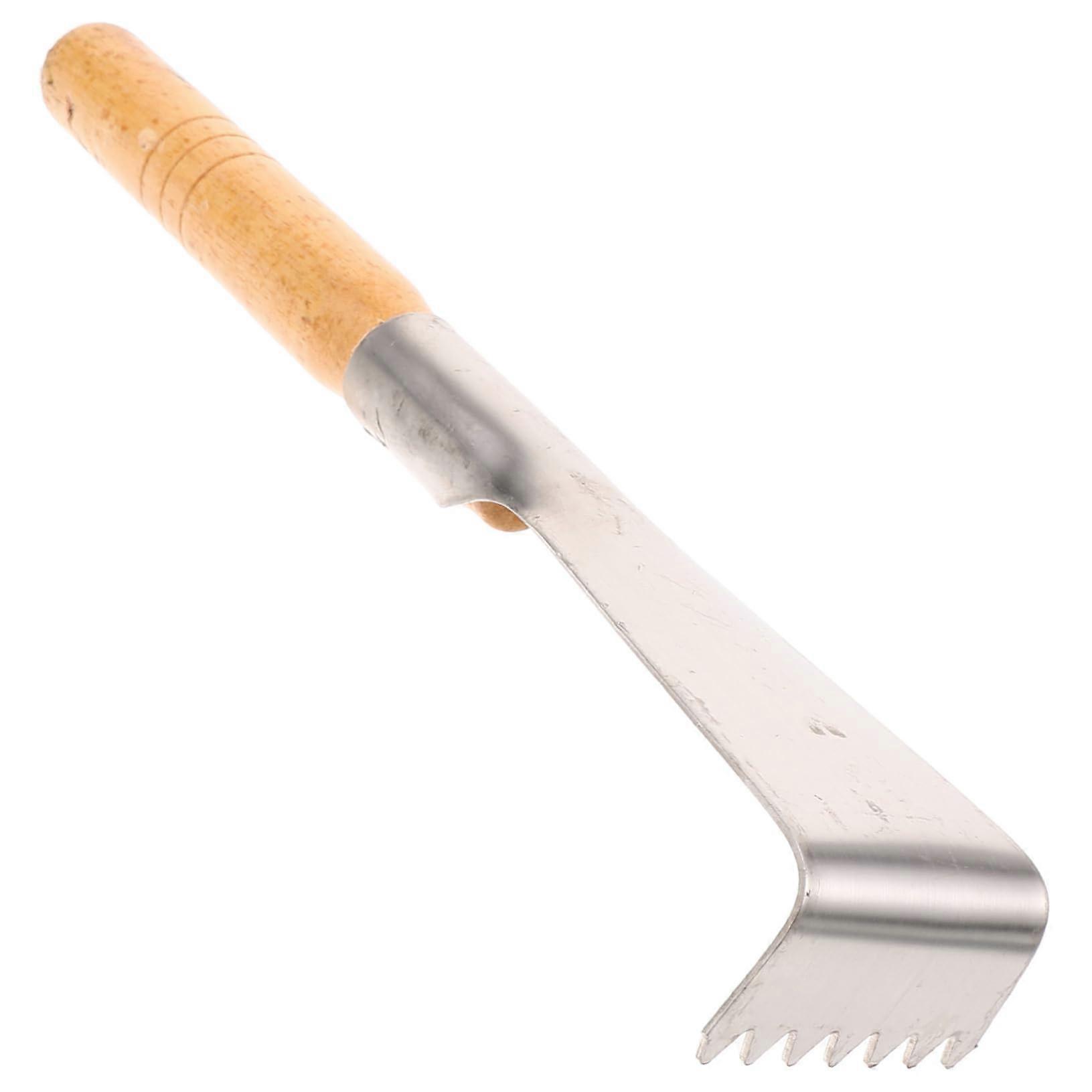 Garden tool hand trowel for transplanting and weeding, lightweight and durable for gardening and family activities.