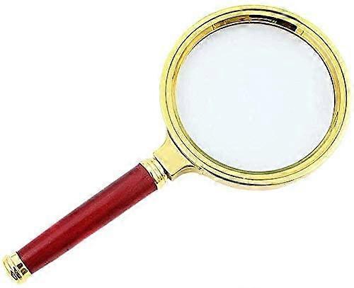 Portable Magnifying Glass 10X Power, Ultra-Clear Reading Lens with Removable Cleaning Cloth for Seniors, Students, Groups