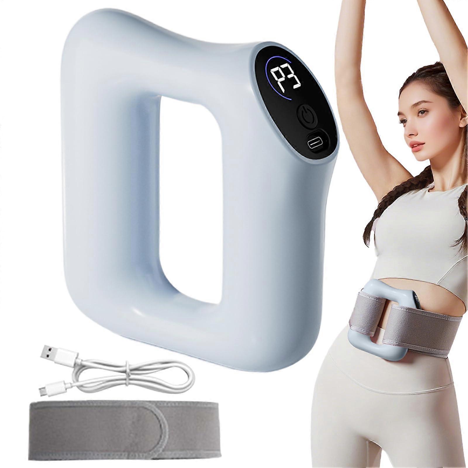 Multifunctional Full Body Fascia Ring | Ergonomic Rechargeable Deep Tissue Massager with Heat Function - Portable Blue Massage Device for All Ages