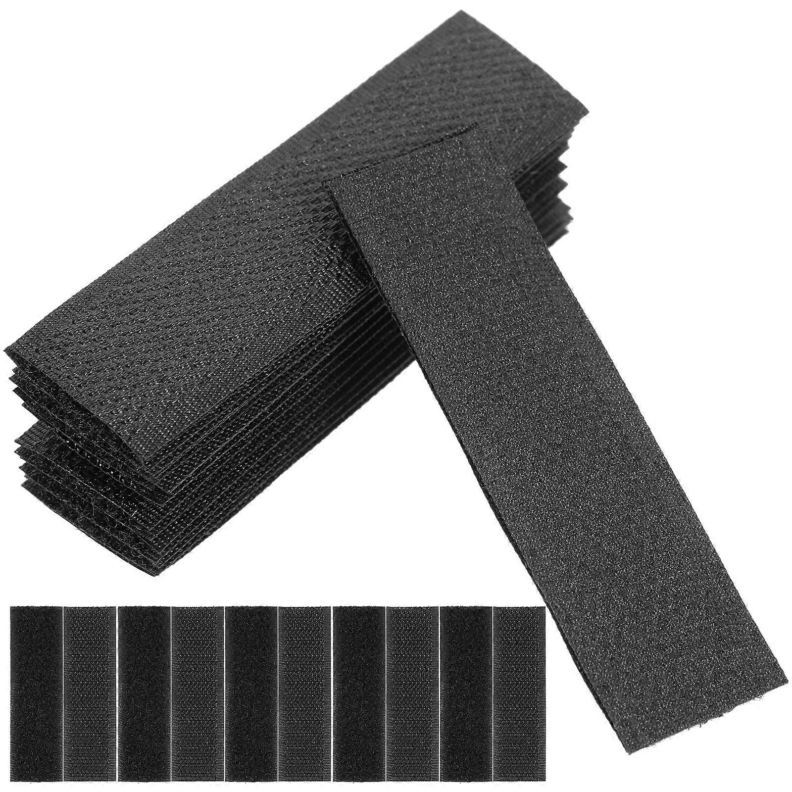 50Pcs Adhesive Strips for Shoes with Hook and Loop Double Sided Tapes Sticky Strips