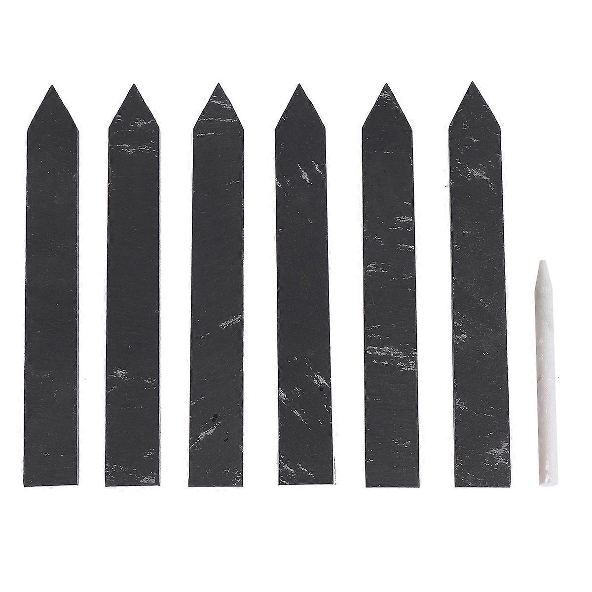 Labels for Garden Use Grey Color Includes Pen Reusable Plant Markers 6pcs Labels 1pc Pen
