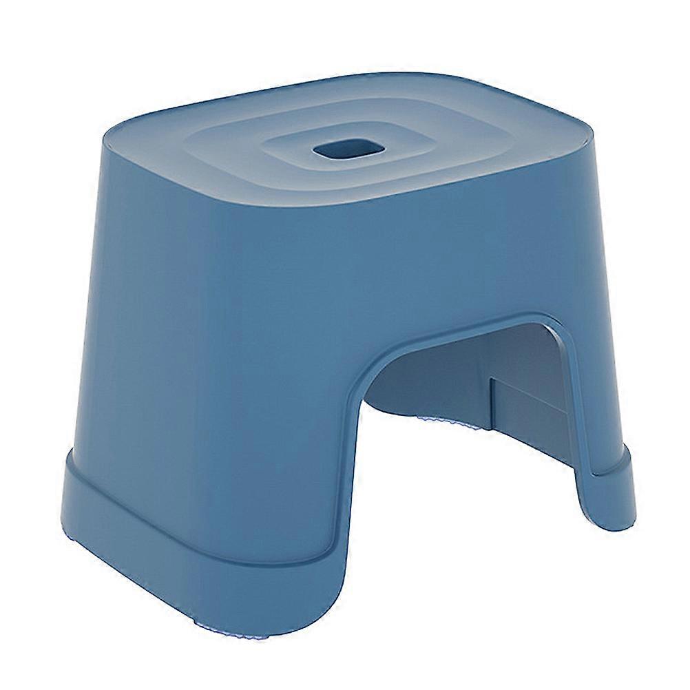 NonSlip Blue Plastic Step Stool for Home Use Convenient Small Stool for Kitchen and Bathroom