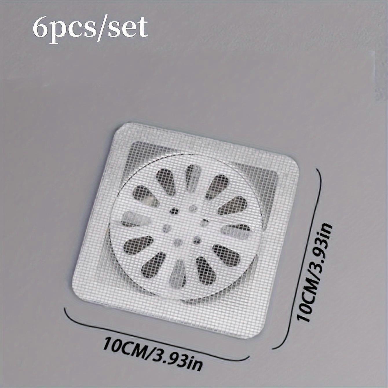 6pcs Nylon Mesh Drain Covers, Anti-Fly & Odor Prevention Tools for Home Bathroom, Universal Drain Strainer Set
