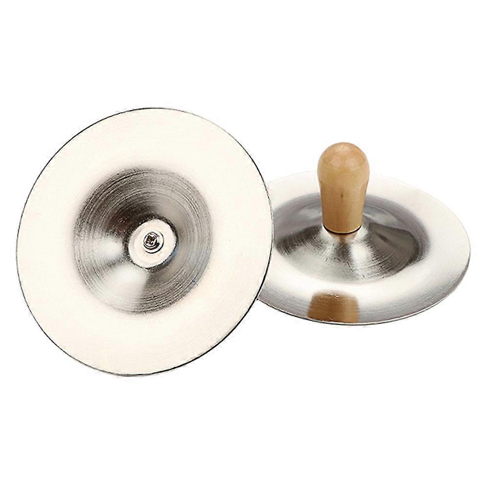 2pcs Finger Cymbals for Durable Stage Performance, Bright Sound Hand Percussion Instrument for Dance and Music Bands
