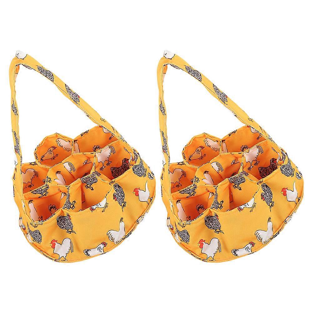 Multi Color Egg Collecting Basket 2Pcs for Fresh Eggs Gathering Used by Families in Home or Farmhouse