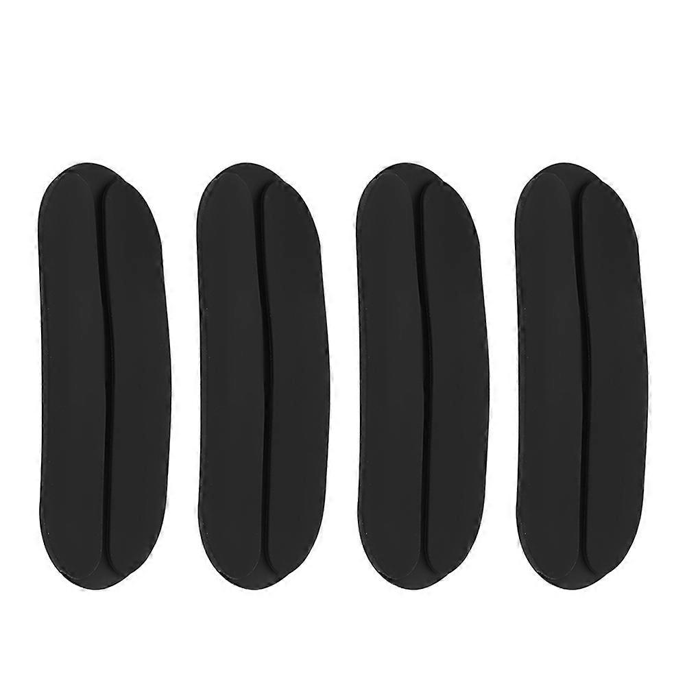 Soft Non Slip Shoulder Cushion Pads for Women 4pcs Comfortable Padding to Reduce Discomfort and Prevent Strap Slipping Black