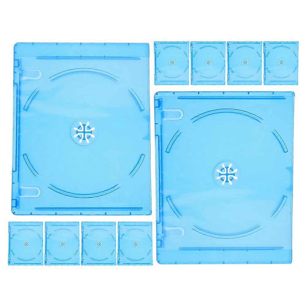 Multi-Use Disc Wrapping Cases Small Translucent Storage Organizer For Media Users Home Use Transportation 10Set