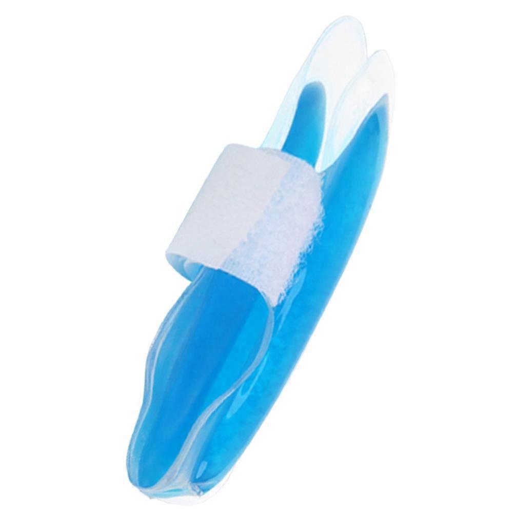 Finger Gel Ice Pack Cooling Sleeve Reusable Finger Protector Blue 15.5x3.1cm 1Pack