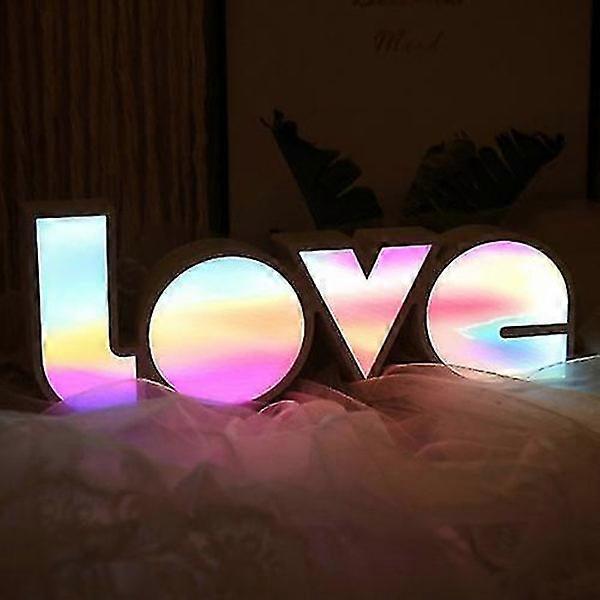 Love letter light box modeling creative decoration proposal