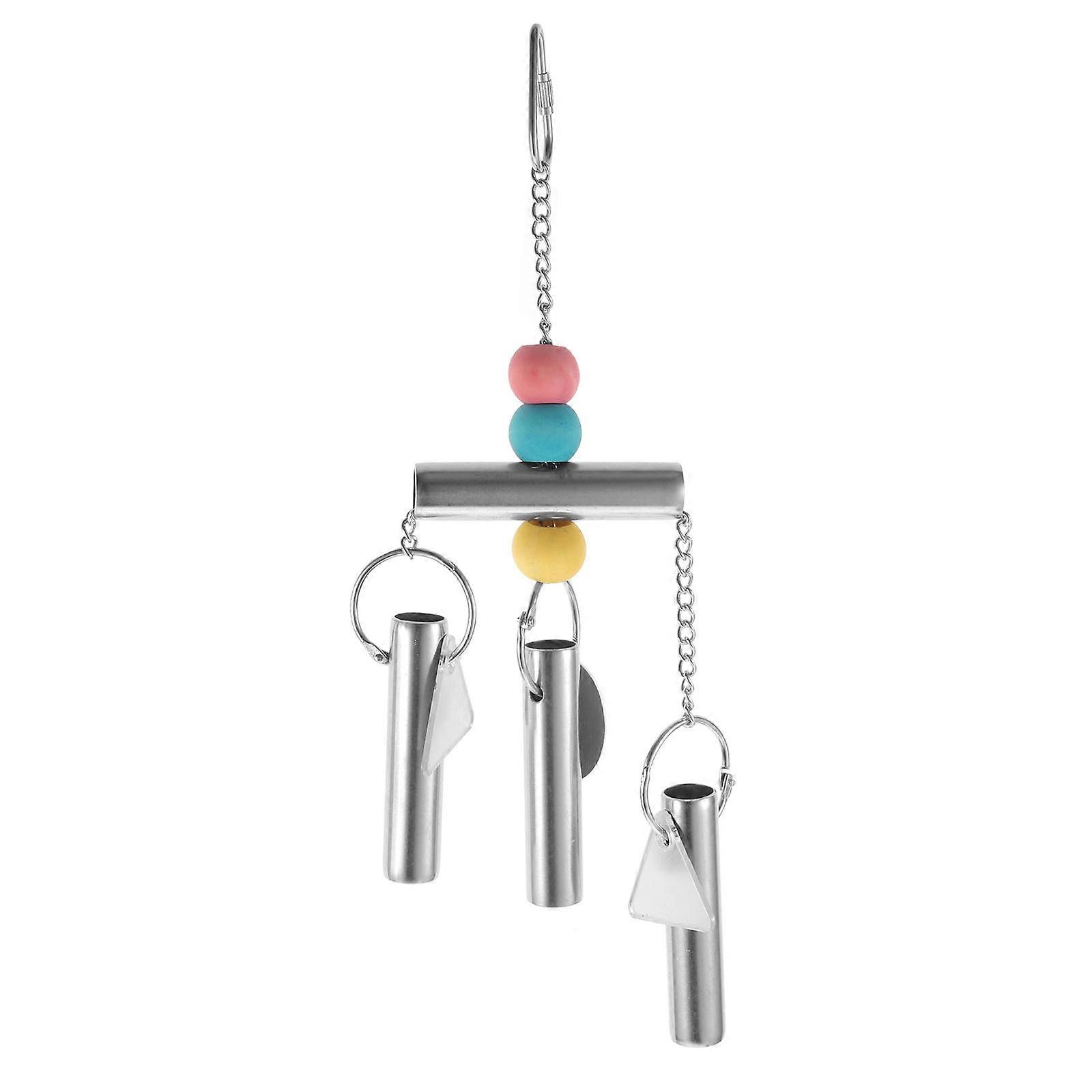 Jouet suspendu en métal avec cloches et miroirs pour Parrot Entertainment Multi