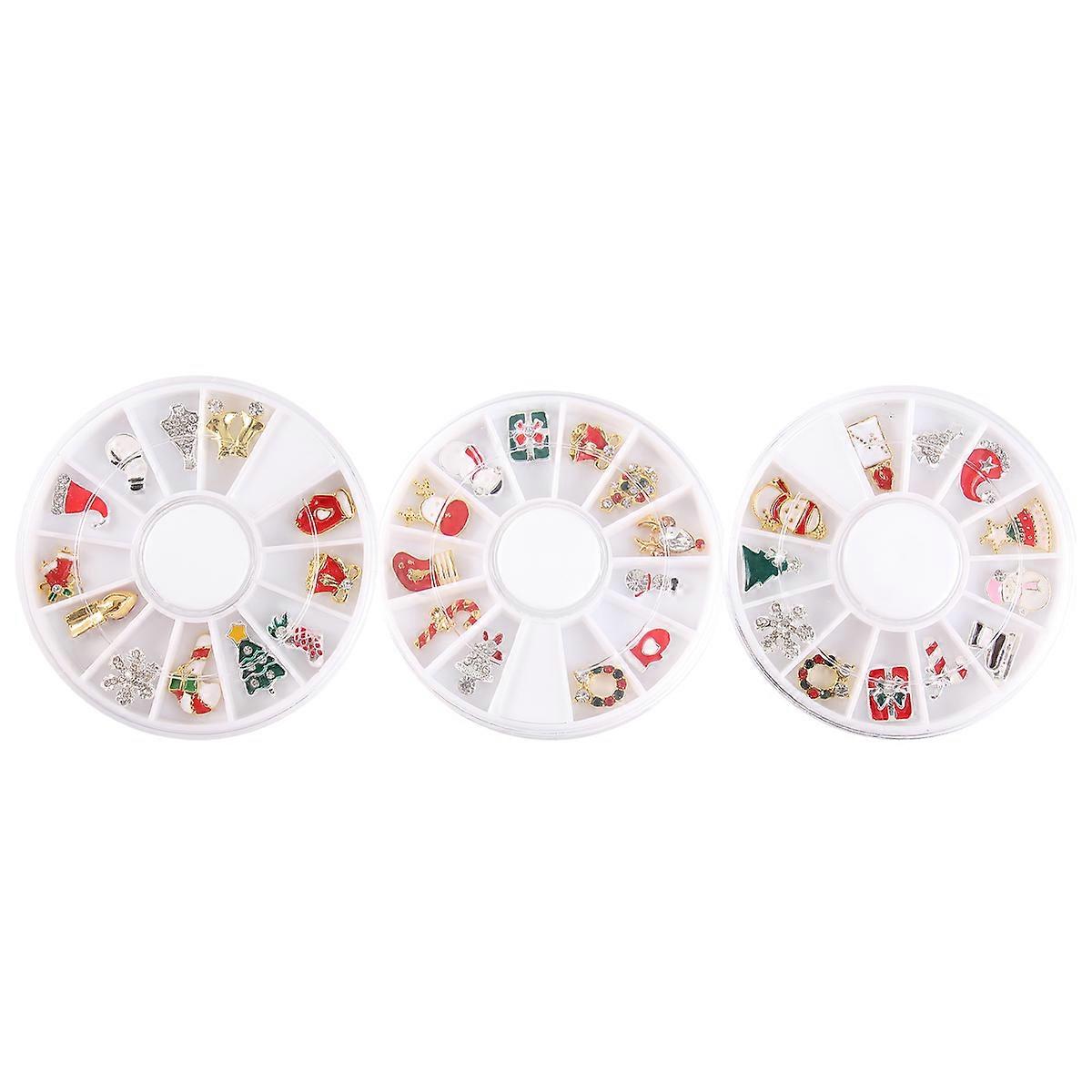 Nail Supply Tool For Christmas Celebration Featuring Various Styles In Assorted Color For Nail Makeup Creation 1 Set