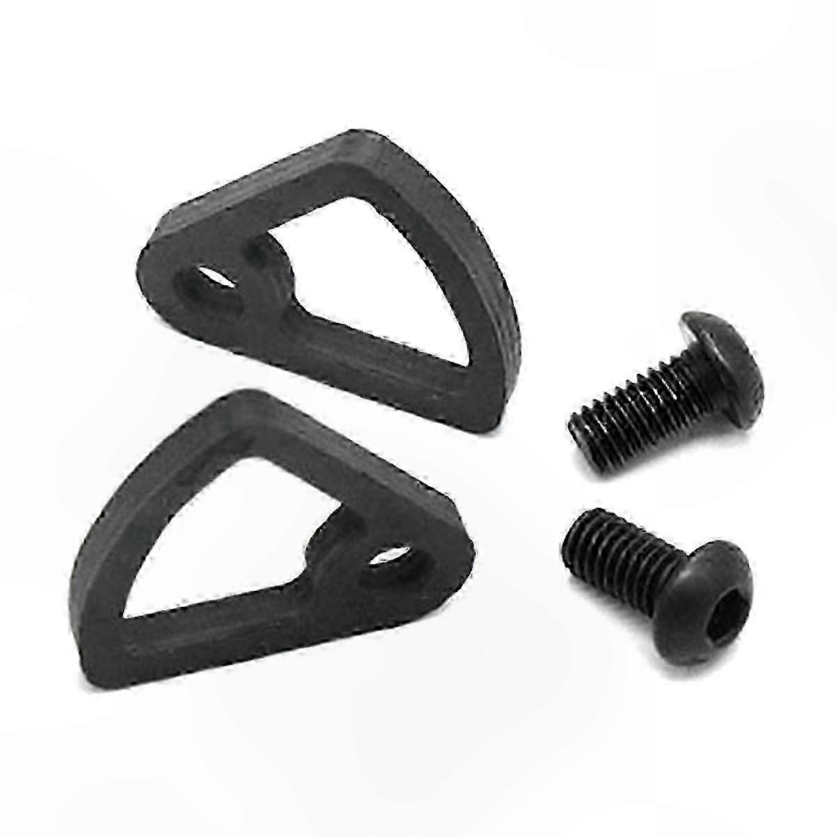 Carbon Fiber Foot Support and Wheels for Folding Bikes - Black Pair