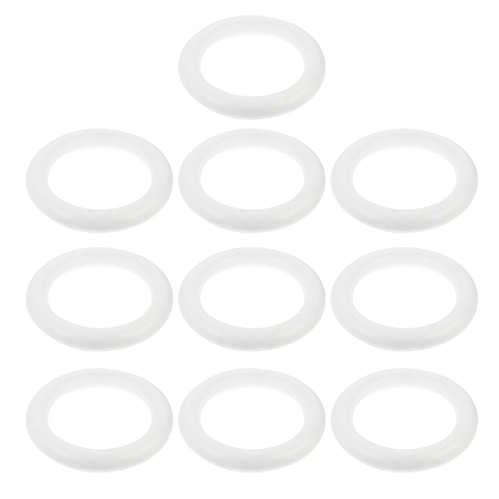 טבעת זר פוליסטירן 10 יחידות המיועדות ליצירת קישוטים המתאימים לכל הגילאים בנושאי חגיגת חורף