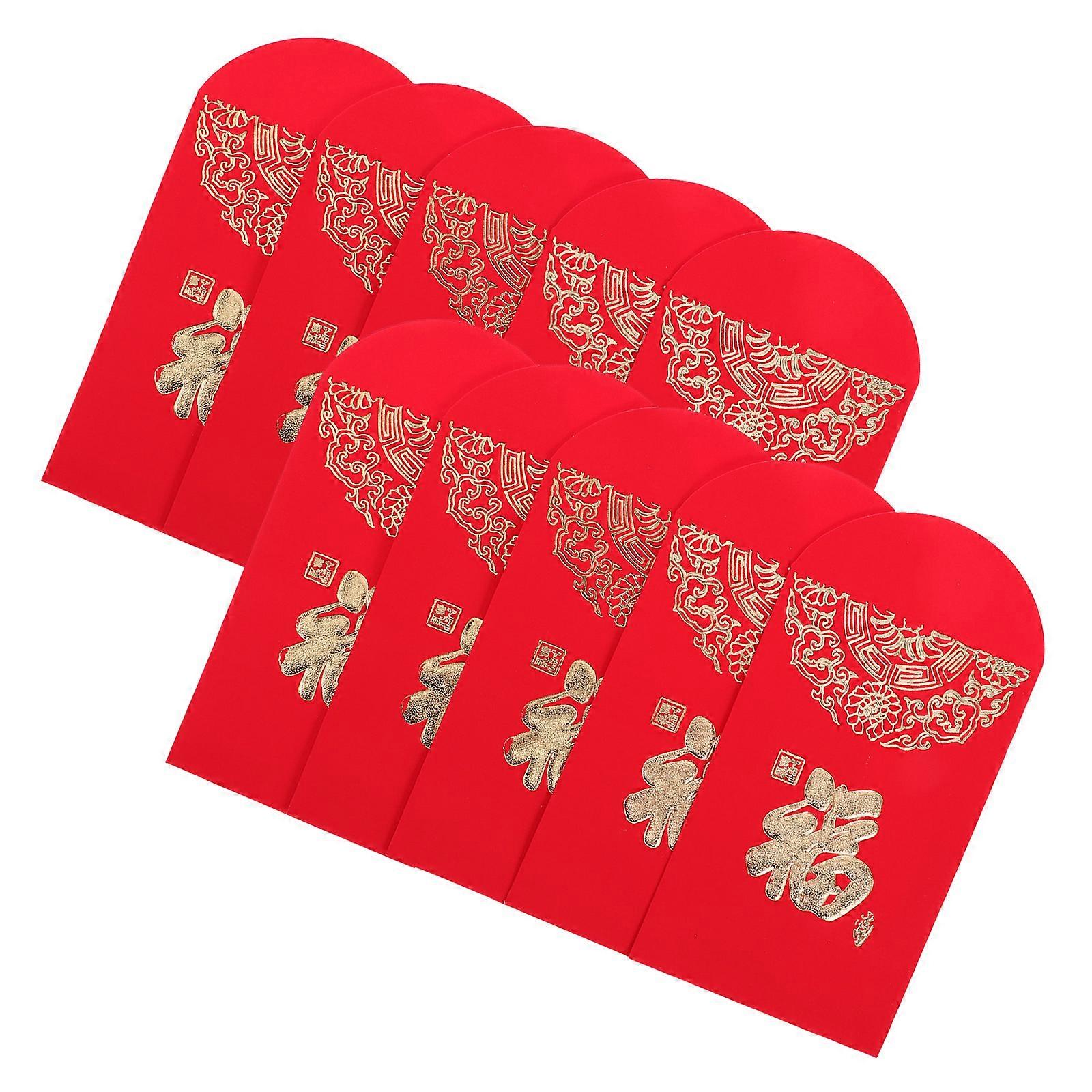 Chinese New Year Red Packets 30Pcs Perfect For Family Gatherings Red Envelopes Size 12.20X7.90X0.05CM Lucky Money Storage