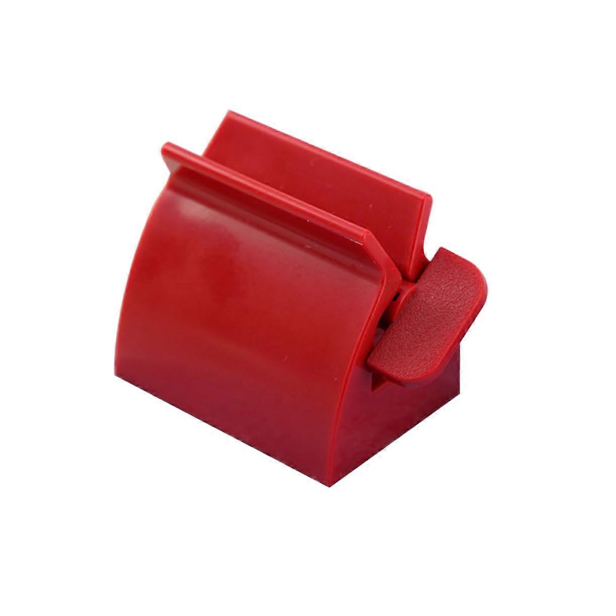Rolling Tube Toothpaste Dispenser Creative Squeezer Red For Precise Toothpaste Dosage Optimized Usage For Bathroom Accessories