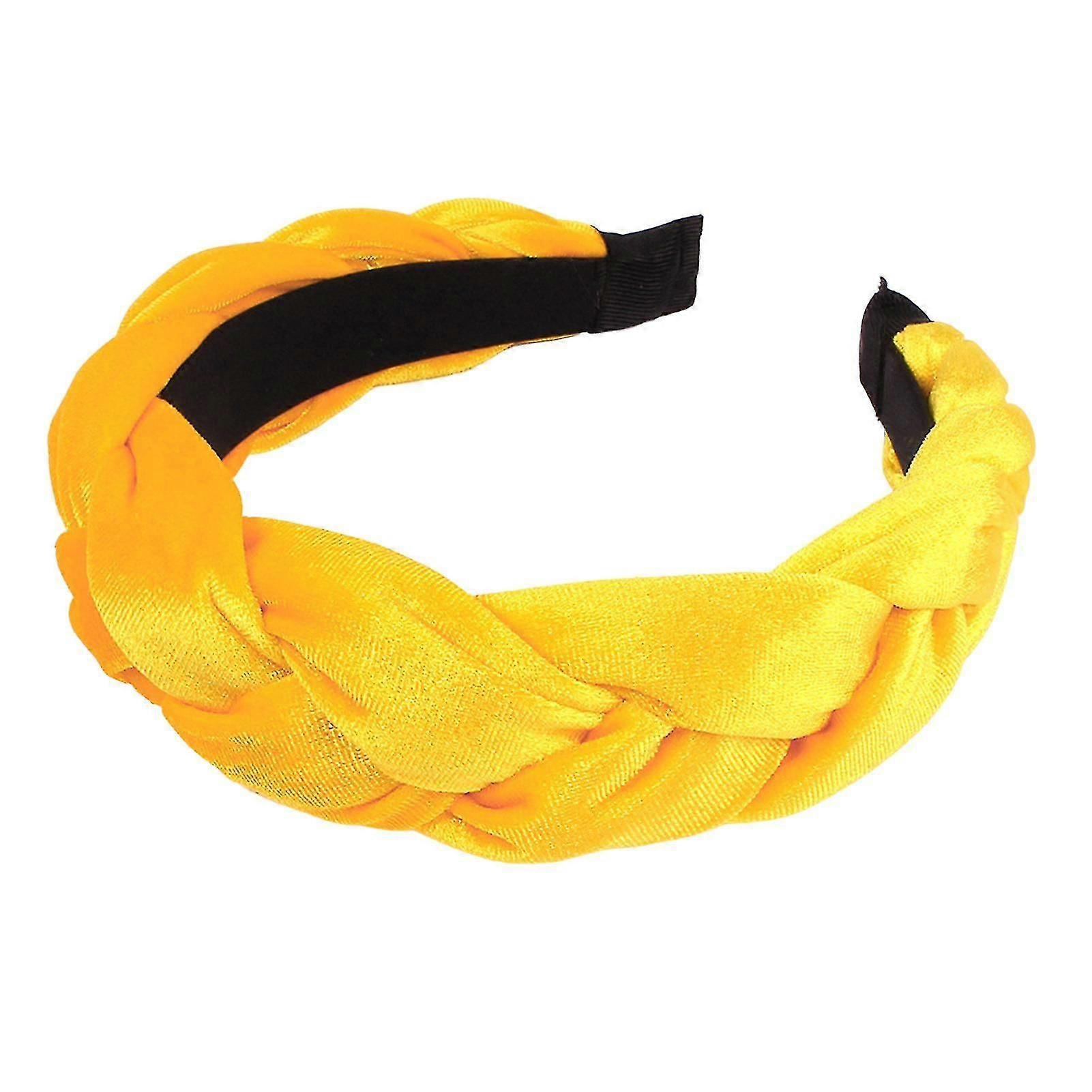 مضفر تويست مرنة عدم الانزلاق أنيقة المرأة عقال بلون واسع ارتفاع الشعر المخملية هوب اكسسوارات الشعر