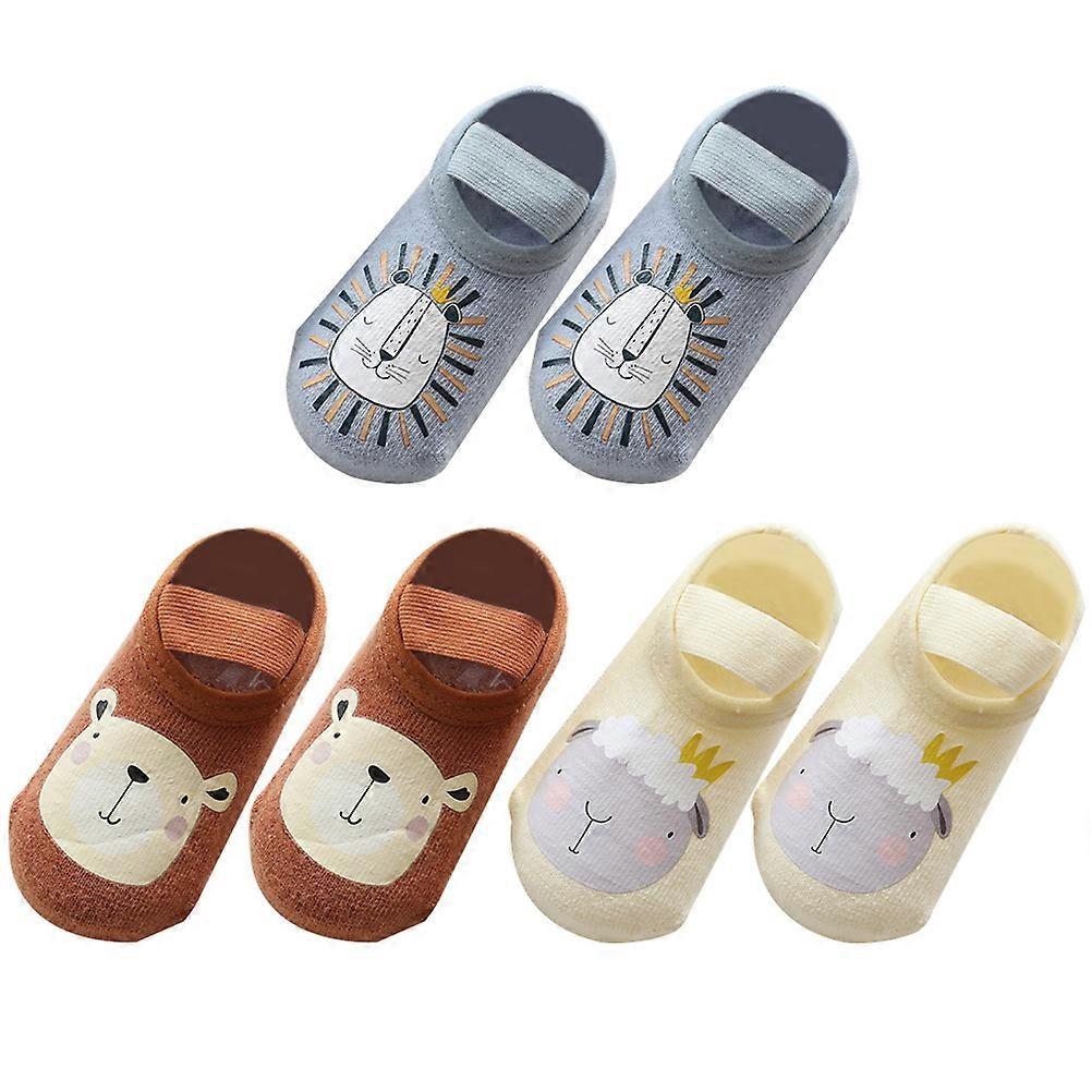 Baby Cotton Socks Thickened Deodorant For Toddler Warmth Assorted Color 3 Pairs