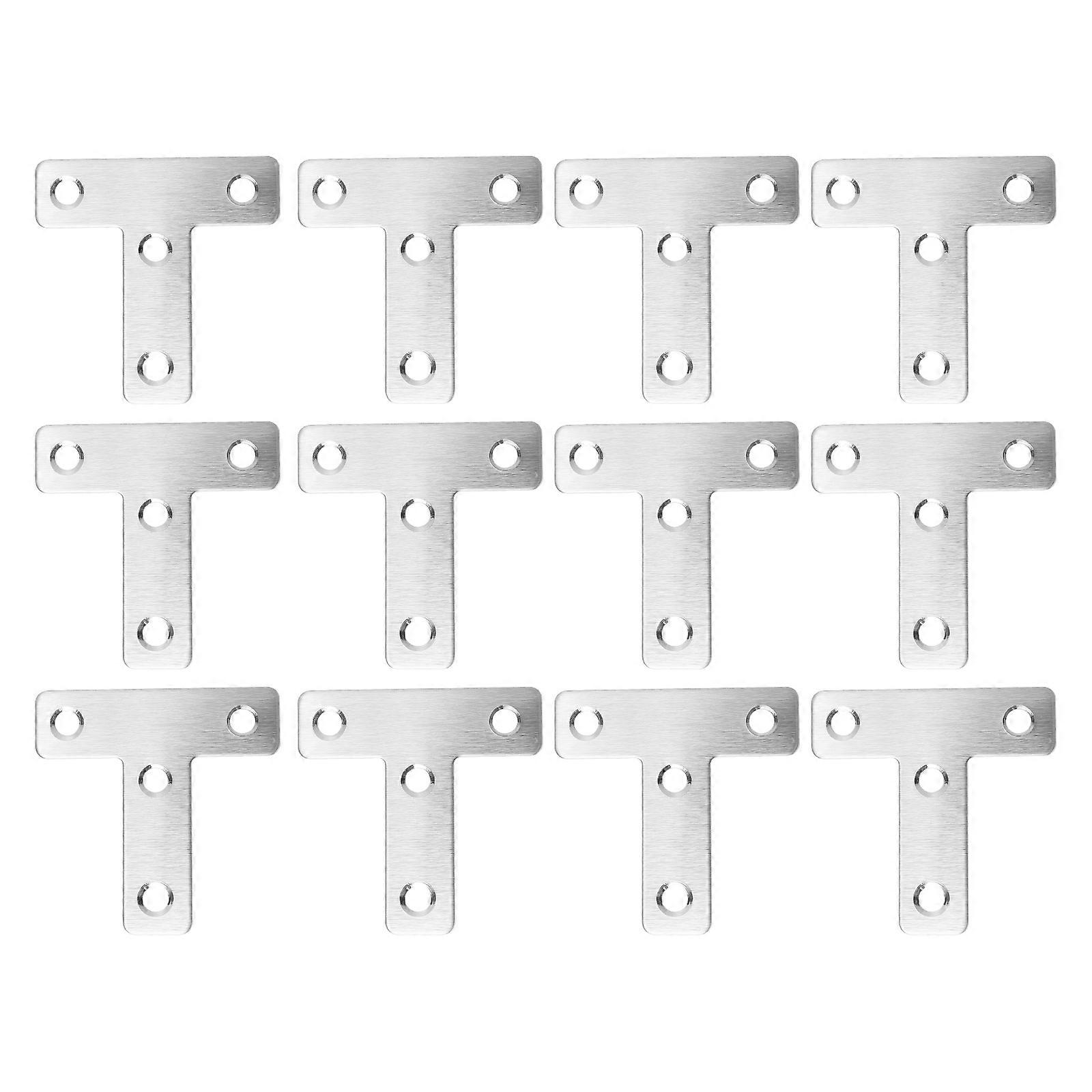 Durable Stainless Steel Right Angle Brackets for Home Use Silver Easy Installation 20pcs