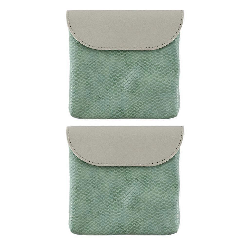 Coin Purses PU Coin for Storage Use 2Pcs Large Capacity