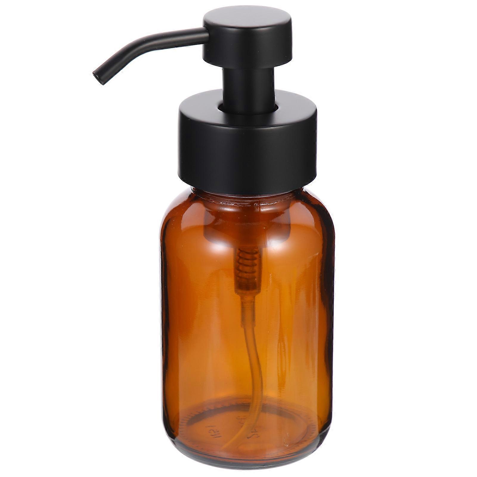 Kitchen Sink Soap Dispenser Pump Manual Press Style Bathroom Accessories Glass Square Daily Use 1Set