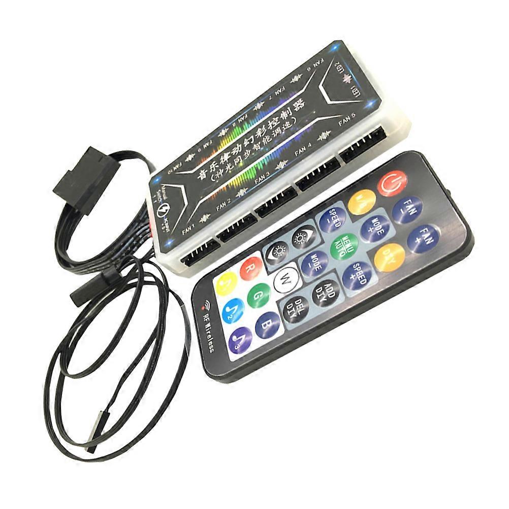 Sync ARGB Lighting Hub For DIY Fans With 8X4X2CM Size And Music Mode Function 1Set