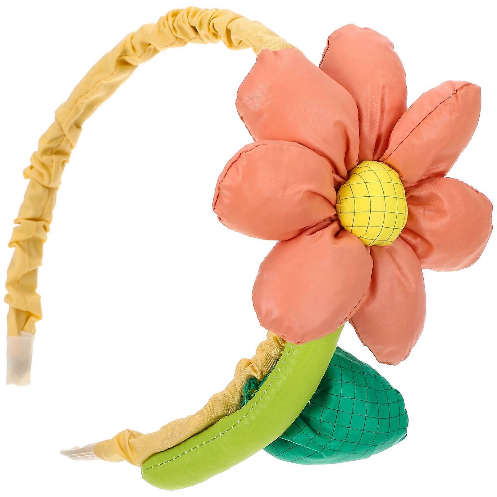 Lovely Cloth Flower Headband for Decor Multi Color Fits Kids Parties and Family Gatherings 6 inches