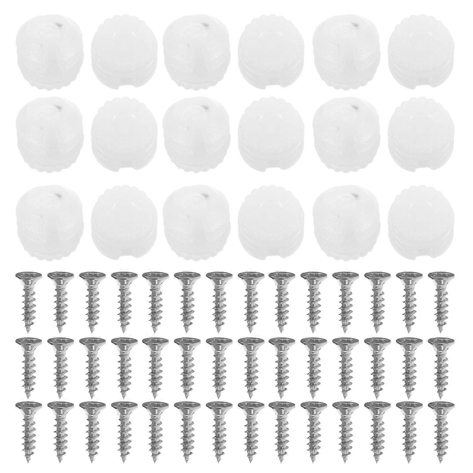 200pcs Door Hinge Dowels with Screws – Cabinet Hardware Connectors for Furniture Repair and Loose Hinge Fix