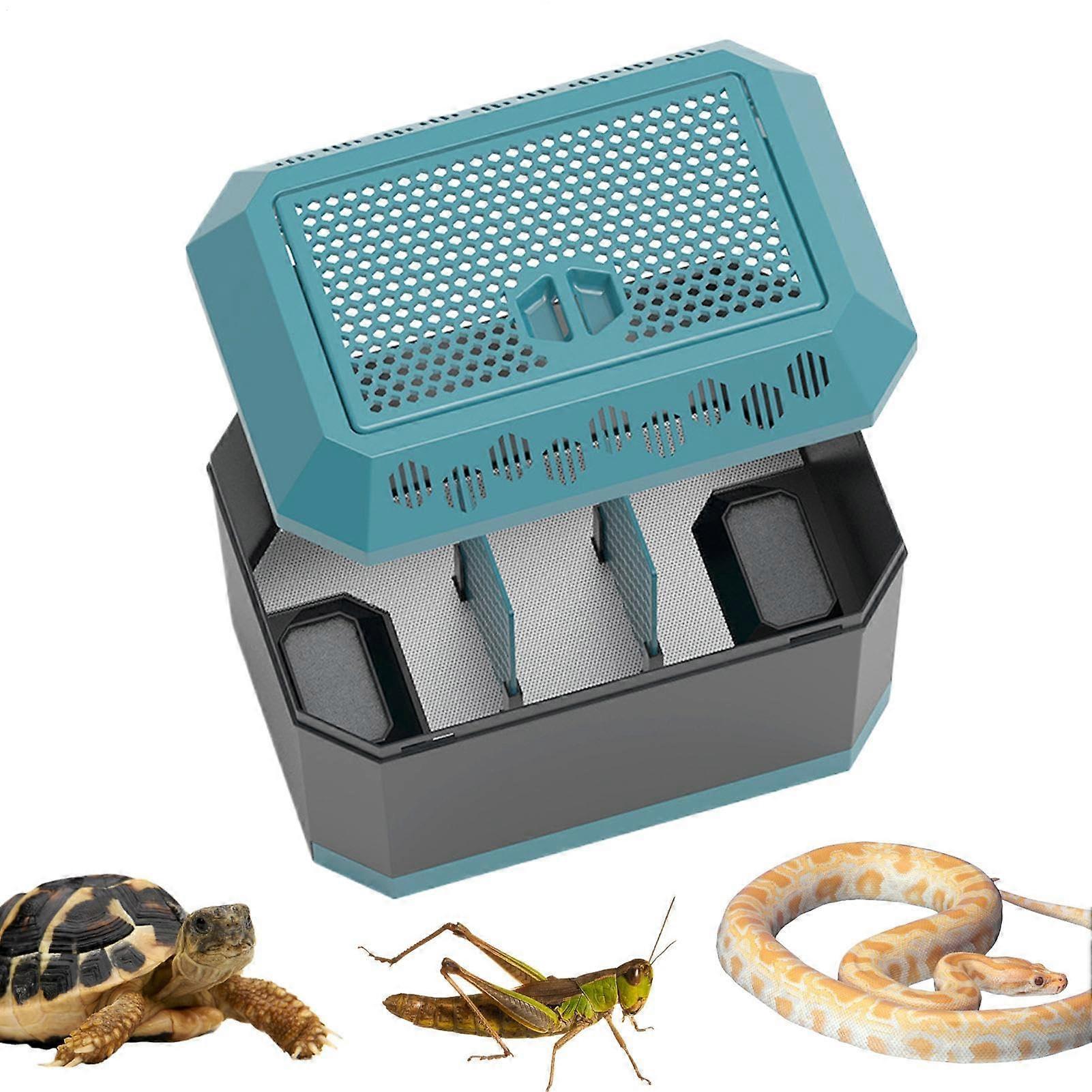 Snake Travel Carrier – Portable Enclosure, Container for Reptile Pets Compact Case with Air Vents, LightResistant Breeding Box for