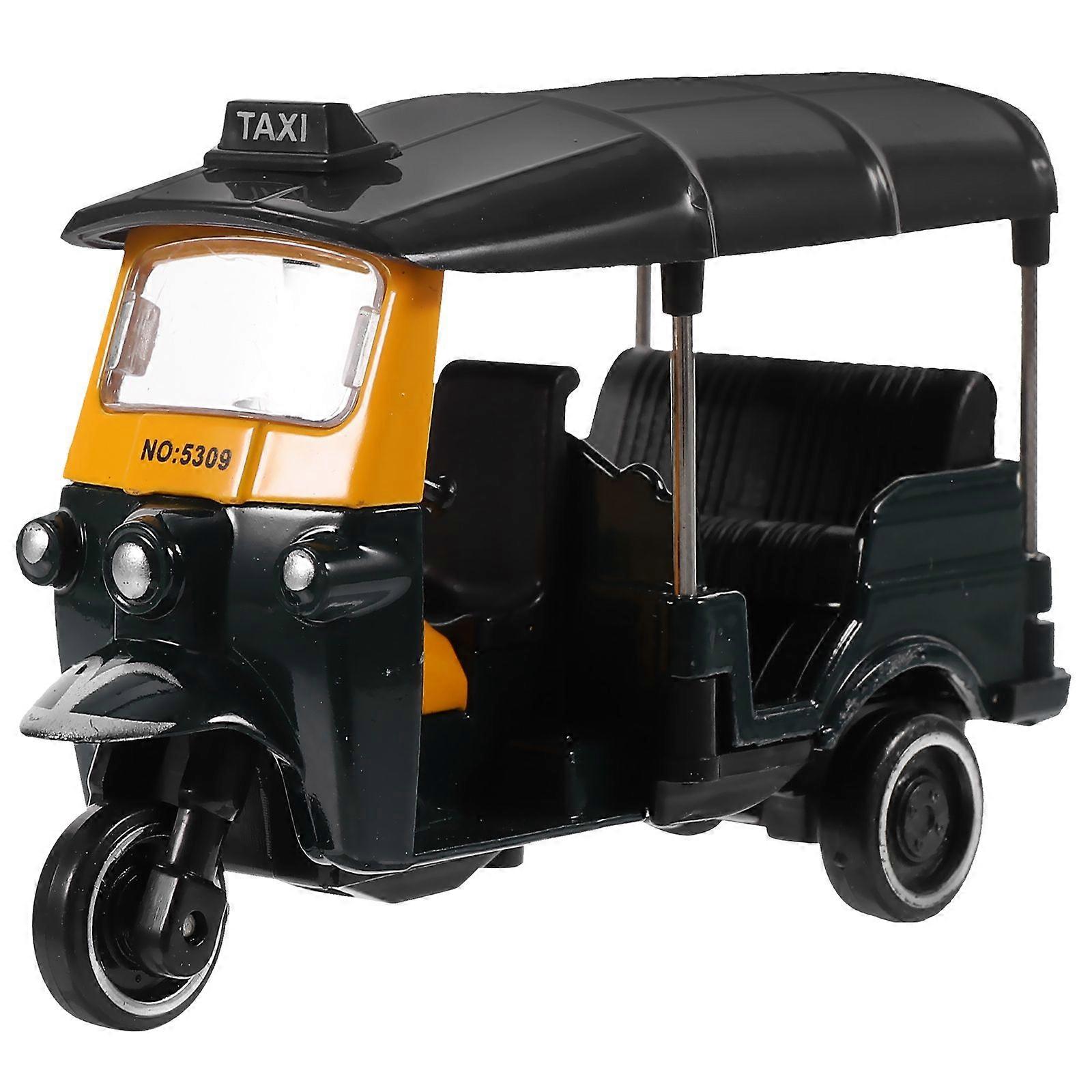 Miniature Tricycle Modeling Model Old-fashioned Tricycle Figurine Desktop Adornment